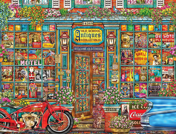 Old School Antiques 500 Piece Jigsaw Puzzle for sale by Springbok Puzzles