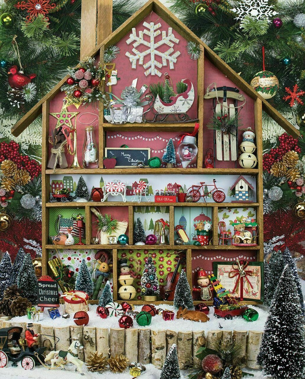 Christmas Country Home 1000 Piece Jigsaw Puzzle