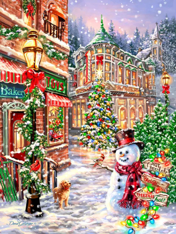 Merry Main Street 1000 Piece Jigsaw Puzzle for sale by Springbok Puzzles